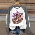 Women's Game Day Sweatshirt Funny Football Graphic Pullover Tops Long