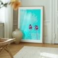 thumbnail image 6 of Pink Palm Tree Twins - Palm Springs California Photography Palm Tree Pop Art Tropical Surrealism Pastel Beach Summer Oak Framed Wall Art Print 6 x 8 inches, 6 of 12