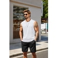 thumbnail image 3 of COOFANDY Men Casual Sleeveless Tank Top Cotton Gym Muscle Tee Shirts Casual Summer Tanks White, 3 of 7