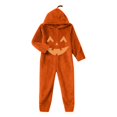thumbnail image 4 of Otqutp Kids Halloween Fleece Jumpsuit Jack O Lantern Hooded Jumpsuit Full Zip One Piece Fall Warm Dress Up Clothes 2-13 Years, 4 of 4