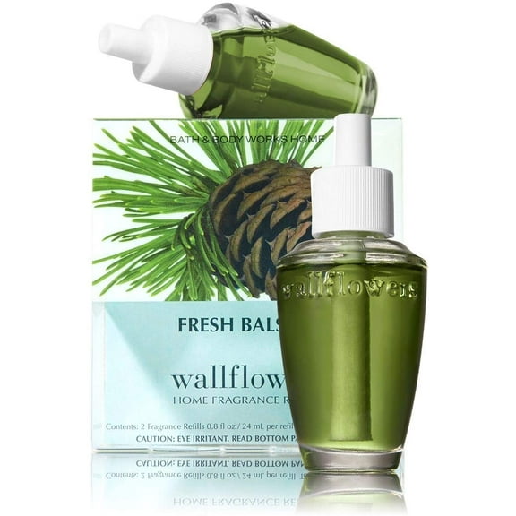 Bath & Body Works Fresh Balsam Wallflower Refill Signature Collection 2 bulbs