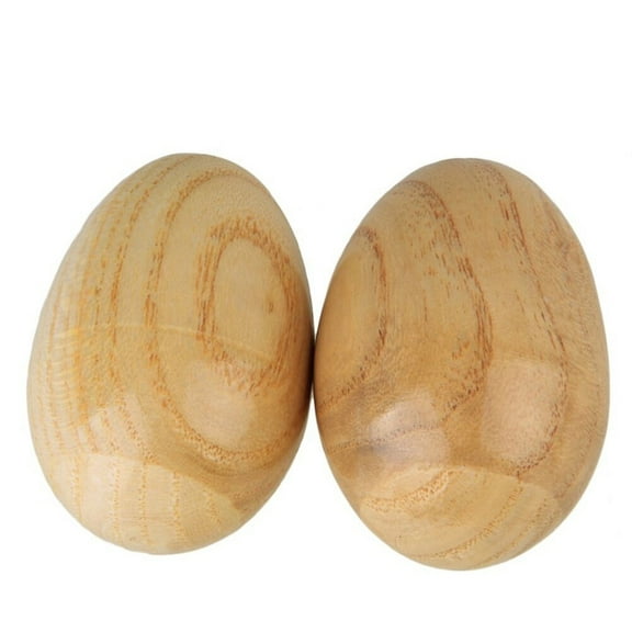 Homoyoyo ul Maracas Egg Wooden Shakers for Music Education Sound Making 4 Pcs
