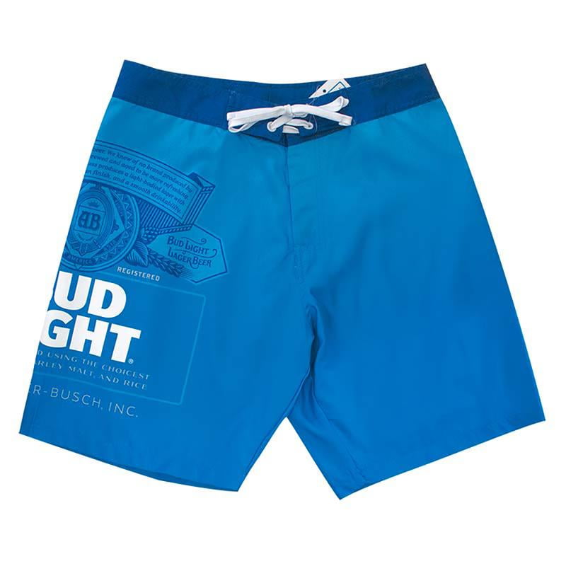 Cyberteez - Bud Light Budweiser Beer Men's Board Shorts Swim Trunks ...