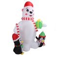 thumbnail image 4 of Oso pingüino inflable Sincero decoración navideña 5,9 pies con luz colorida, 4 of 10