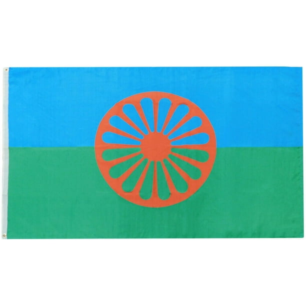 Gypsy Roma Flag Romani People 100d Woven Poly Nylon 3x5 3 X5 Flag Banner Walmart Com Walmart Com