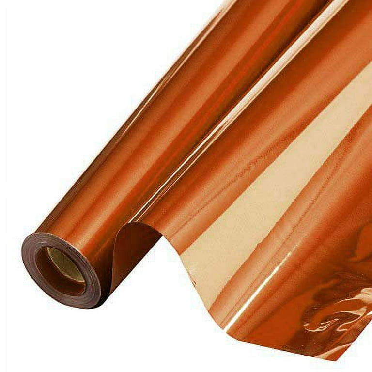 PMU Gift Wrap Mylar Roll - Highly Reflective Metallic Foil Paper - Perfect  Wrapping Paper for Gifts, Baskets, Wedding, Birthday, Christmas, Arts &  Crafts,Metallic Orange,48 Inch X 100 Feet 