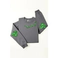 thumbnail image 3 of Lucky Shamrock Elbow Graphic Fleece Sweatshirts., 3 of 9
