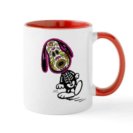 

CafePress - Day Of The Dog Snoopy Mug - 11 oz Ceramic Mug - Novelty Coffee Tea Cup