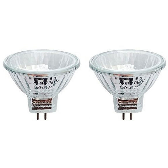Anyray A1872Y (2-bulbs) Clear MR11 12Volt 15Watt Precision Halogen Reflector Fiber Optic Light Bulb 15W 12V