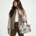 thumbnail image 4 of Vera Bradley Women's Cotton Pleated Multi-Strap Satchel Rosy Outlook, 4 of 5