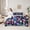 Pink Blue Black, variant on Homewish Country Fungus Mushroom 7-Piece Twin Bedding Sets,Rustic Farmhouse Cabin Bedding Comforter Set,Cute Flower Daisy Sheet Sets For Children,Breathable Home Decor Reversible