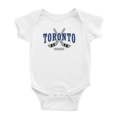 

Cute Toronto Baby Romper Hockey Fan Baby Jersey Clothes (White 12-18 Monthes)