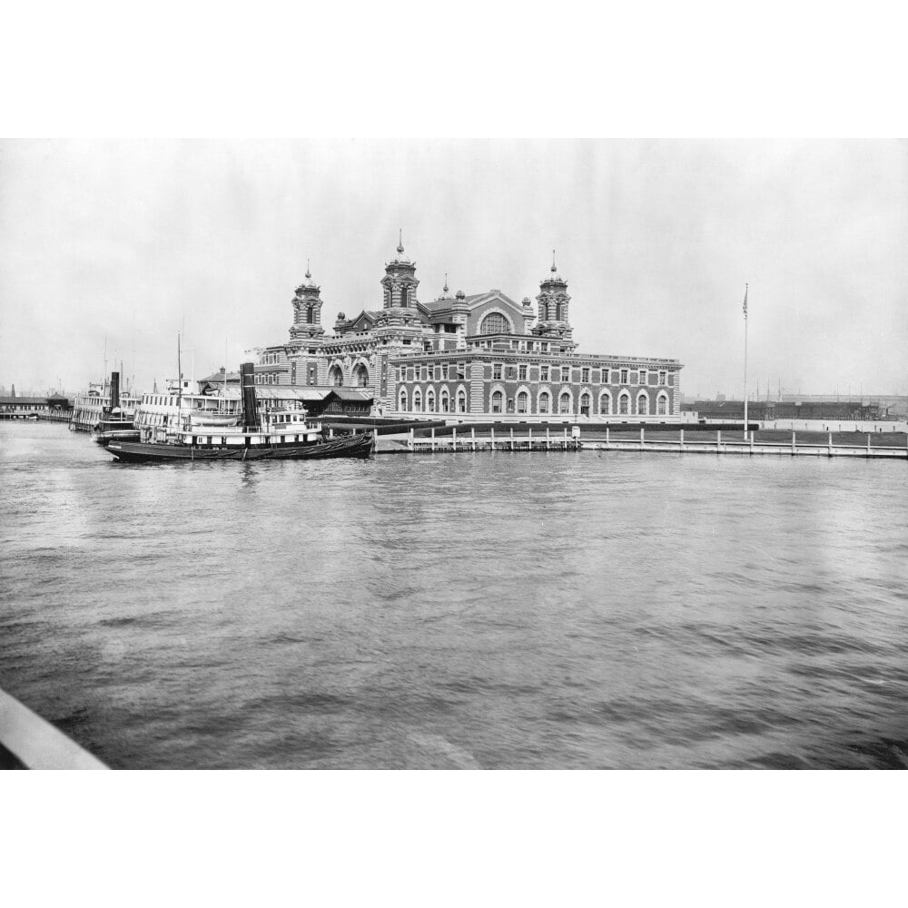 Ellis Island, C1913. /Nthe Main Building At The Immigration Station In ...