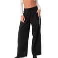 thumbnail image 2 of Womens Track Pants Loose Straight Leg Jogging Sweatpants Warm-Up Sports Athletic Running, 2 of 7