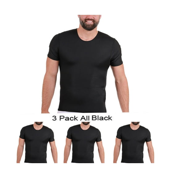 3-Pack Insta Slim Big &Tall Compression Crew Necks TS0003BT