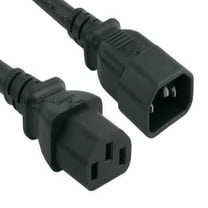 SANOXY Cables and Adapters; 12ft 14 AWG Computer Power Extension Cord (IEC320 C13 to IEC320 C14)