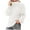 Women White sweater, variant on Women's Round Neck Knitted Sweater Button Long Sleeve Solid Color Elegant Casual Pullover Jumper Tops Teen Grils Fashion Clothes White L