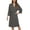 Dark Grey Mel, variant on U2SKIIN Womens Robes, Lightweight Blend Cotton Bathrobe 3/4 Sleeves Knit Soft Sleepwear Ladies Loungewear,(Pink,M)