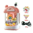 thumbnail image 1 of Máquina de juego de garra, pequeños juguetes electrónicos, juego de arcade electrónico, mini máquinas expendedoras encantadoras, juguete de regalo Rosa 10 muñecas CUTICAT máquina de garras, 1 of 8