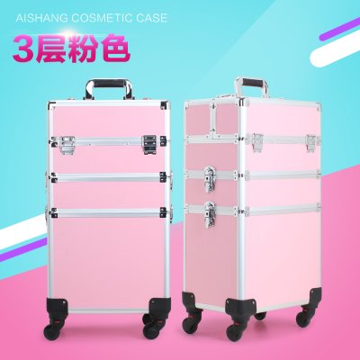 Equipaje cosmético multicapa libremente combinado, carrito de artista profesional, maleta de maquillaje, caja de herramientas para tatuaje, manicurista