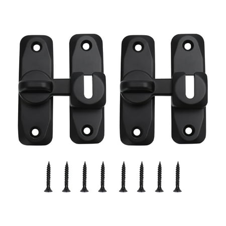 

2pcs Daily Home Security Sliding Door Lock 90 180 Degree With Screws Zinc Alloy
