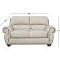 thumbnail image 4 of Devon & Claire Asher Leather Loveseat, Ivory, 4 of 5