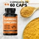 thumbnail image 2 of Turmeric Cúrcuma Con Extracto Al 95% y Pimienta Negra Al 95% 60 Cápsulas Beyond Vitamins Vitaminas en Cápsulas, 2 of 10