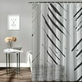 thumbnail image 2 of Fenyluxe  Shower Curtain Herringbone Fabric Shower Curtain Zig Zag Inky Chevron Farmhouse Shower Curtain Zigzag Modern Shower Curtain for Bathroom Waterproof Hooks Included 36x72, 2 of 7