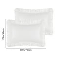 thumbnail image 2 of REGALWOVEN Queen(20"x30") Pillowcase with Envelope Closure, Ruffled Pillow Shams Set of 2, White, 2 of 6