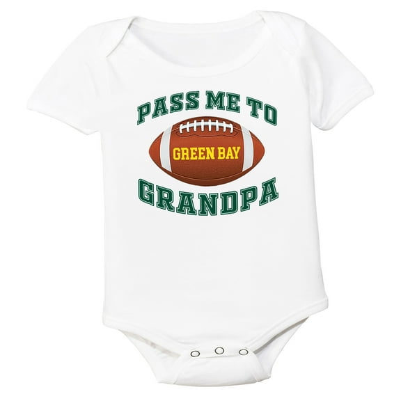 Future Tailgater Pass Me to GrandPa Baby Bodysuit for Green Bay Fans
