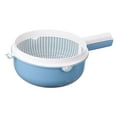 thumbnail image 5 of WeiLaiKeQi Fruit Cleaning Basin Thicken Material Food Strainer for Potato Salads Tomato Blue, 5 of 9