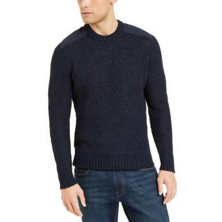 Michael Kors Men's Patch Knit Sweater Blue Size XX-Large