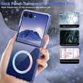 thumbnail image 6 of YINLAI Samsung Z Flip7 Case with Glitter Compatible with Mag-Safe 6.9",Shockproof Cute Colorful Women Girly Protective Case for Samsung Z Flip7,Clear, 6 of 7