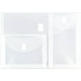 thumbnail image 5 of JAM Paper Plastic Multi, Pocket Envelope, Clear, 1/Pack, Hook & Loop, 9.8x13, 5 of 5