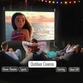 thumbnail image 6 of RCA Bluetooth 480p LCD Compact Projector with Built-in DVD Player, 100 Inch Foldup Screen and Remote Included, Aqua, 6 of 7