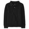 Boys Uniform Pique Polo - black