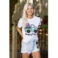 thumbnail image 4 of Happy Easter Plaid Egg Hunt Truck Women's Graphic T Shirt Tees Brisco Brands S, 4 of 6