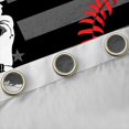 thumbnail image 4 of Homewish Cartoon Baseball Print Blackout Curtains Set of 2 (52x84 Each) for Kids, Ball Sports Athlete Window Curtains, Vintage US Flag Curtains and Drapes, Blackout Curtains Room Decor, 4 of 6
