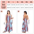 thumbnail image 6 of Women Dress Oversize Style Open-Back Design-Red Blue Python Pattern Patterng, 6 of 6