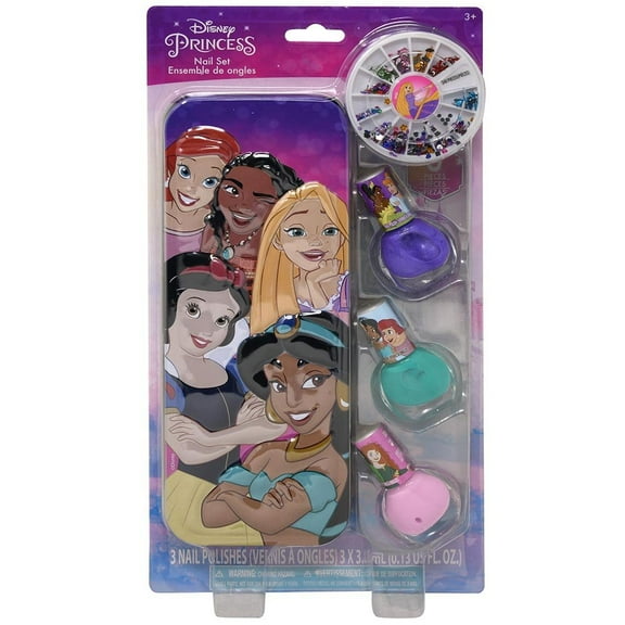 Princess Nail Polish with Large Tin on Card