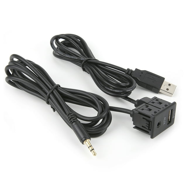 AUXUSB Audio Cable,3.5mm AUX Extension Cable USB Audio Jack Cable Dash Audio Adapter Innovative Solution