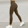 thumbnail image 2 of Admvng Leggings for Women Solid Color Fitness High Waisted Stretch Pocket Yoga Pants for Lifting The Buttocks S-2XL, 2 of 9