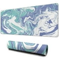 thumbnail image 1 of Ergonomic Blue & White Wave Gaming Mouse Pad - XL, Stitched Edges, Non-Slip, 1 of 7