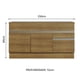 thumbnail image 4 of Mueble de Cocina Para Tarja Madesa Glamy 150 cm 2 Puertas y 2 Cajones (Con Tablero) Marrón, 4 of 5