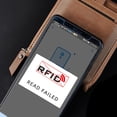 thumbnail image 4 of Pocket Wallet Faux Leather - Zipper Portable Credit Card Holder Bifold Wallet, 4 of 10