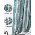 thumbnail image 3 of Aqua Tree Trunk Kitchen Curtains Farmhouse Forest Snow Watercolor Cafe Short Curtains for Bathroom Blackout Window Curtain Grommet Small Window Treatment Drapes for Bedroom Living Room 27.5"x39"x2, 3 of 9