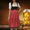thumbnail image 2 of Landzoo One German Oktoberfest Women's Laced Half Apron Clothes Bavarian Traditional Dirndl Style Waist Tied Adjustable Party Outfit Cozy Stylish Basic Clothes, 2 of 8