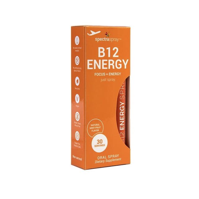 B12 Energy Vegan Oral Spray Vitamin by SpectraSpray