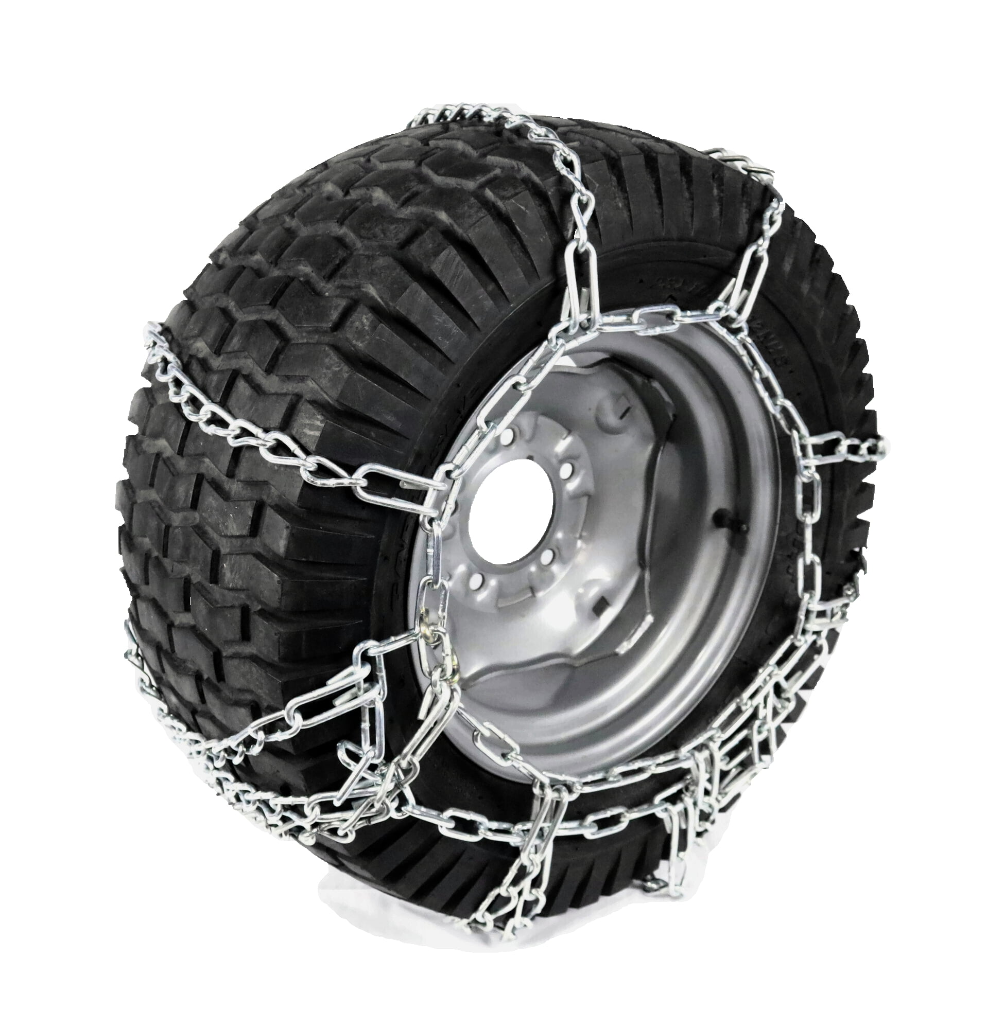 The ROP Shop New Pair 2 Link TIRE Chains 18x8.50x8 for Garden Tractors/Riders/Snowblower 