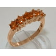 thumbnail image 2 of LBG British Made 9k Rose Gold Natural Citrine Womens Eternity Ring - 33 size options - Size 7.5, 2 of 8